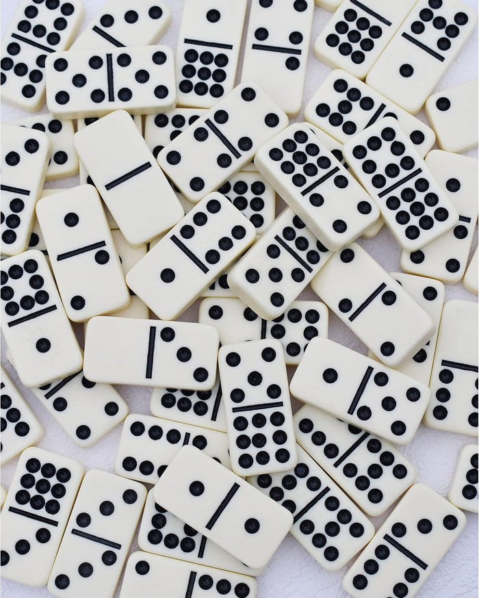 Dominos Game Double 9 - Dominos Set for Adults and Kids Ages 8 and up - Double Nine Dominoes Set, Classic Board Games - Domino Set for Family Game Nights - Double Nine Dominos Set 55 Tiles with Case