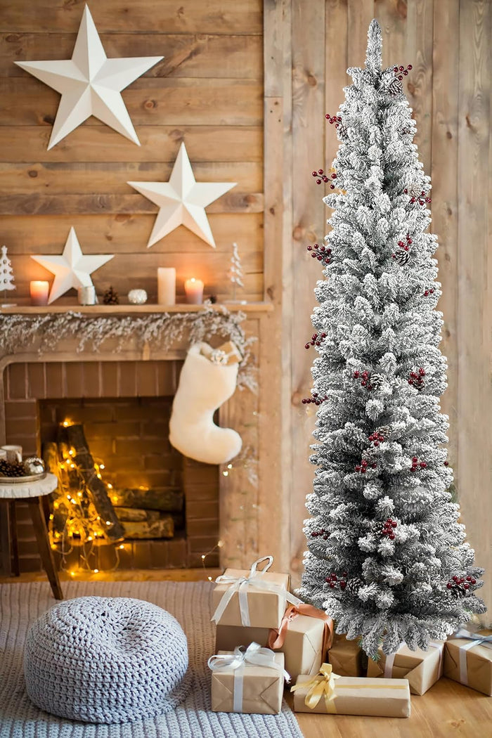 6 ft pre-lit Decorated Christmas Tree, 200 LED Warm Lights, pop-up Christmas Tree, Gold and red, PVC lit Christmas Tree