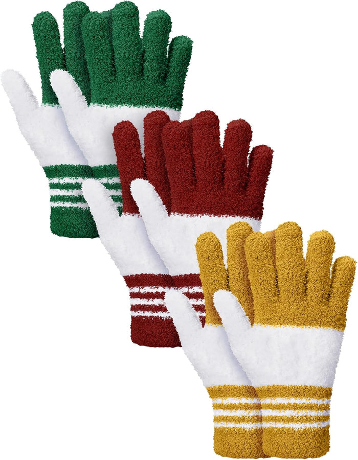 Patelai 3 Pairs Microfiber Plant Dusting Gloves Leaf Cleaning Gloves for Indoor Plants, Blinds, Furniture, House(Small,Black)