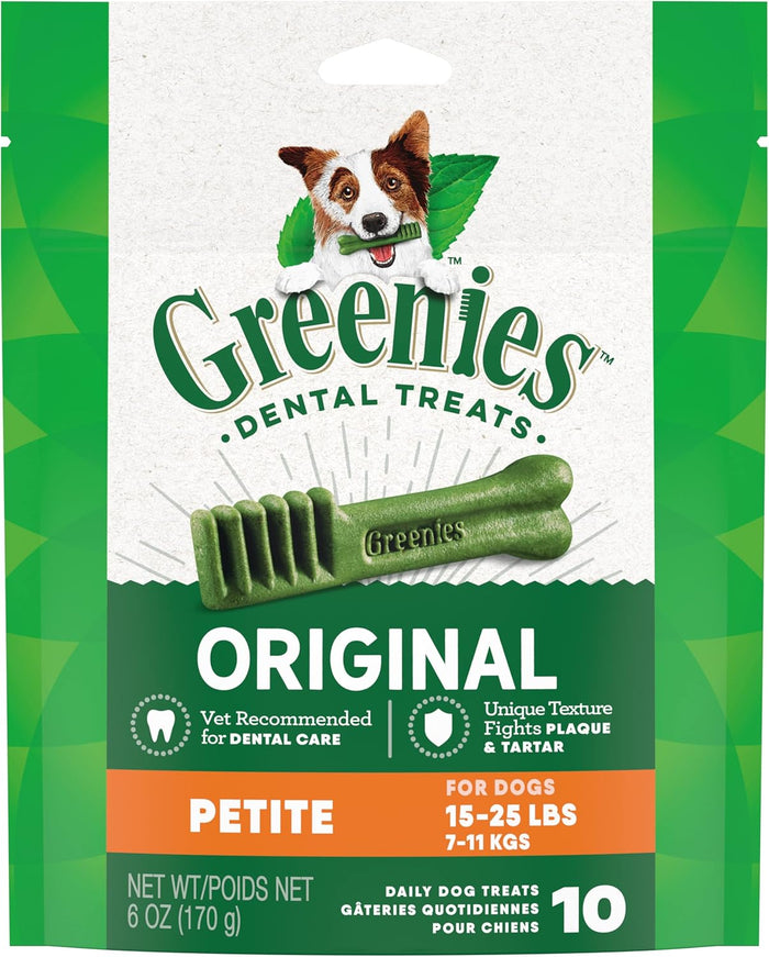 Greenies Original Petite Dental Dog Treats, 54 oz. Pack (90 Treats)