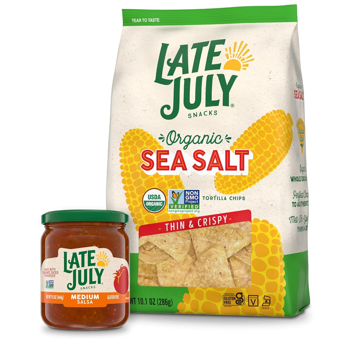 Late July Sea Salt Organic Tortilla Chips, 10.1 Oz Bag