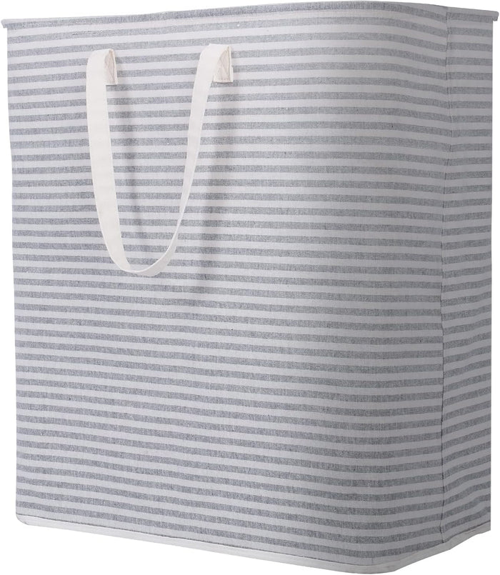 Lifewit 2 Pack Laundry Hamper Large Collapsible Laundry Baskets, Freestanding Waterproof Clothes Hamper with Easy Carry Handles in Laundry Room Bedroom Bathroom College Dorm for Adults, Grey, 2 x 80L