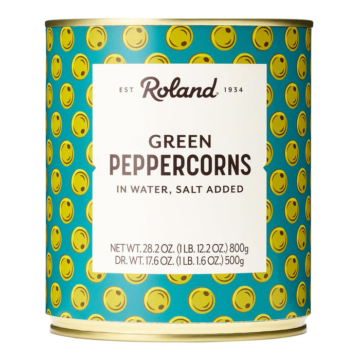 Roland Foods Green Peppercorns in Vinegar, Specialty Imported Food, 3.55 fl oz