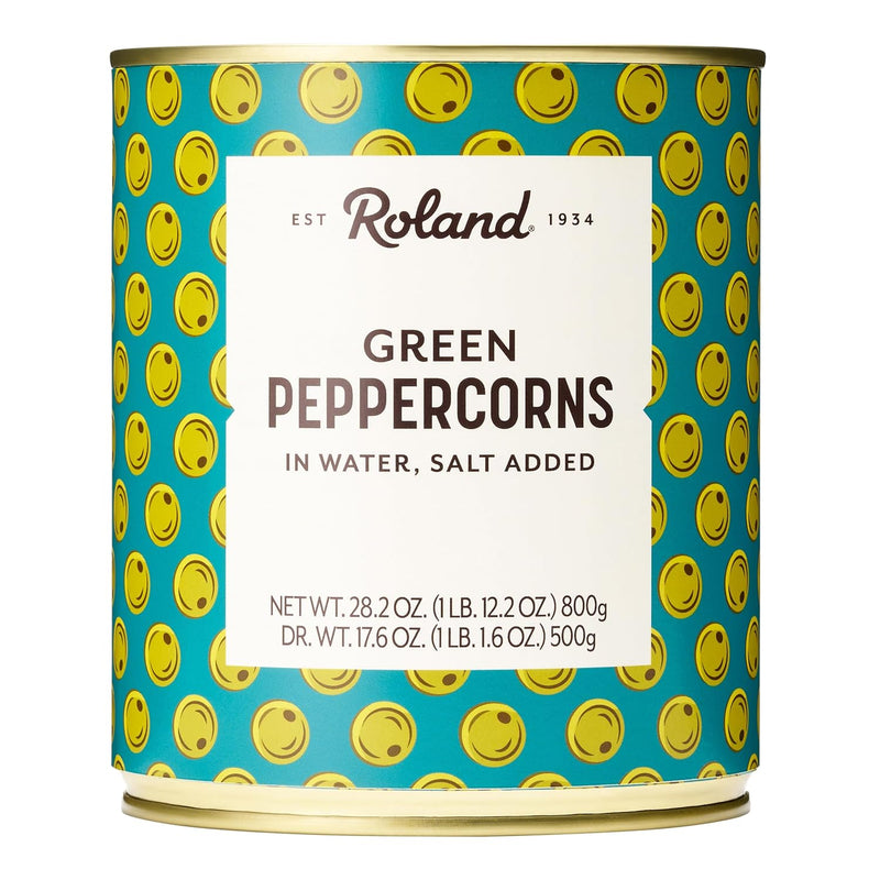 Roland Foods Green Peppercorns in Vinegar, Specialty Imported Food, 3.55 fl oz