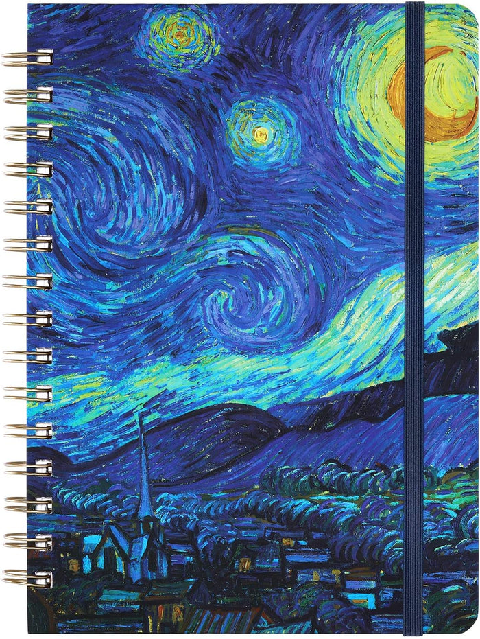 Ruled Notebook/Journal - Lined Journal with Hardcover, 8.4" x 6", College Ruled Spiral Notebook / Journal, Back Pocket, Strong Twin-Wire Binding with Premium Paper, Perfect for School, Home & Office