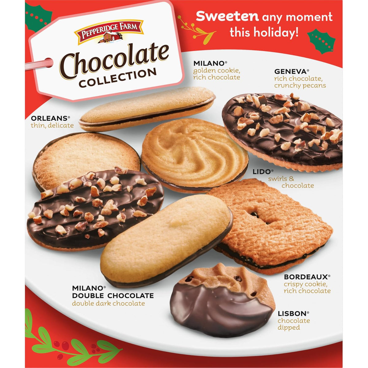 Pepperidge Farm Chocolate Collection, 7 Cookie Varieties, 13-oz Box