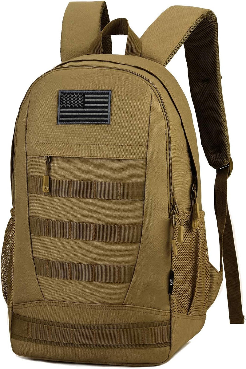 ArcEnCiel 35L Motorcycle Backpack Tactical Military Bag Army Assault Pack Rucksacks with Patch - Rain Cover Included