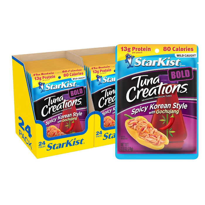 StarKist Tuna Creations, Deli Style Tuna Salad, Single Serve Pouch, 3 oz (Pack of 5)