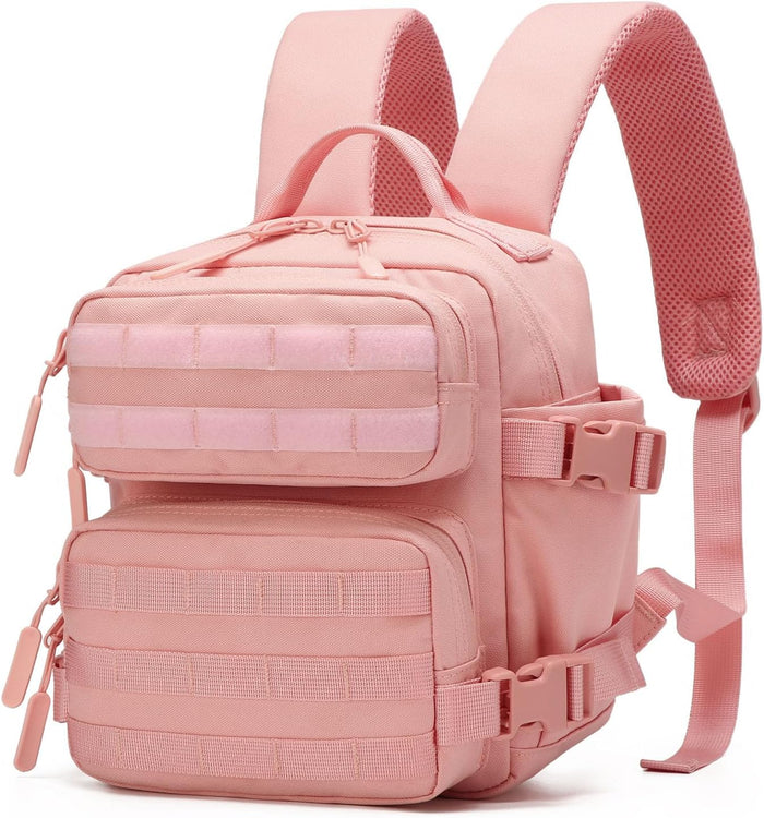 Mini Tactical Backpack for Men and Women, 9L Small Molle Backpack for Woman Military Backpacks for Gym, Hiking, Daily, Travel, Camping (Black)