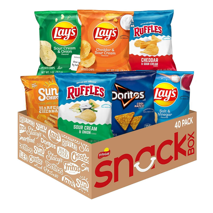 Frito-Lay Variety Packs, Party Mix, Single Serve Bags (40 Pack)