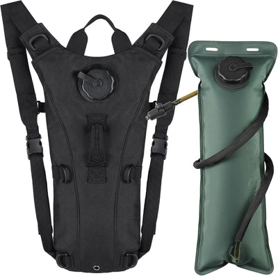 Tactical Rave Hydration Backpack with 3L Water Bladder for Men, Small Water Backpack for Hiking