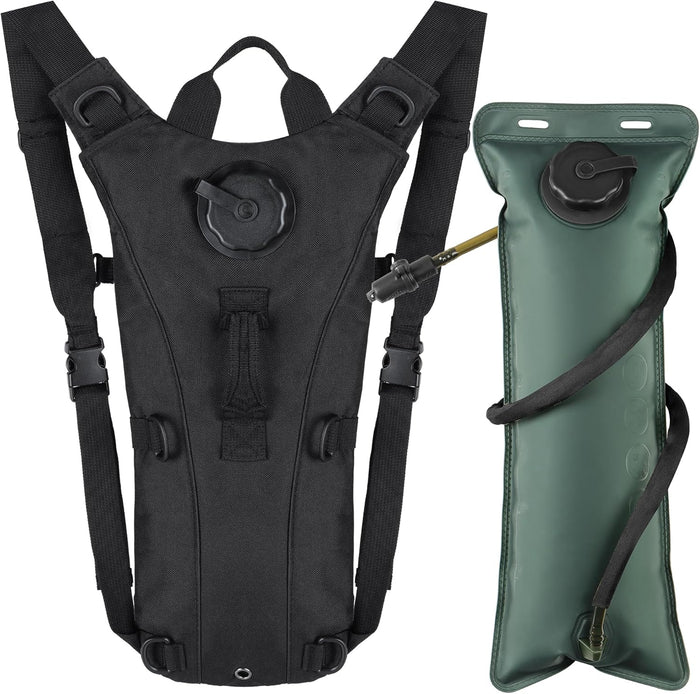 Tactical Rave Hydration Backpack with 3L Water Bladder for Men, Small Water Backpack for Hiking