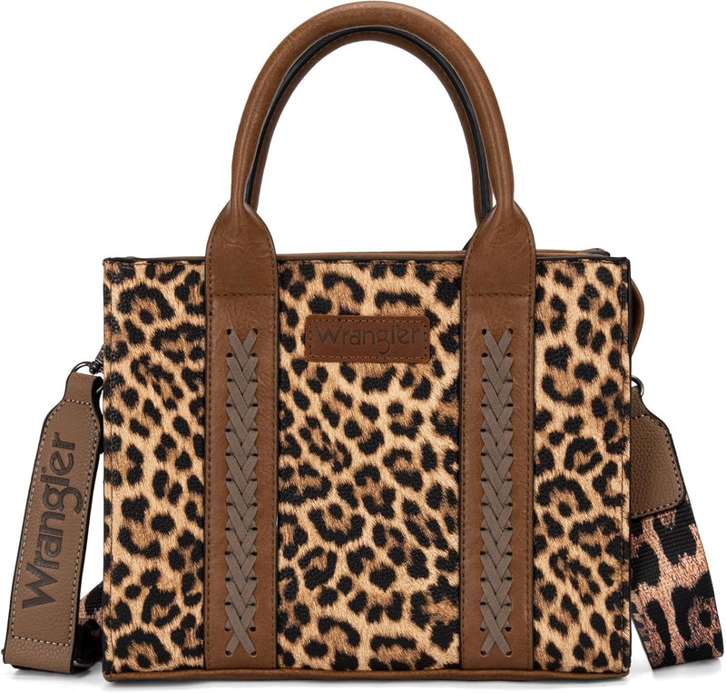 Wrangler Medium Tote Bag for Women Designer Satchel Handbags Top-handle Purses with Strap