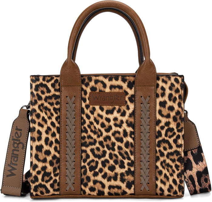 Wrangler Medium Tote Bag for Women Designer Satchel Handbags Top-handle Purses with Strap