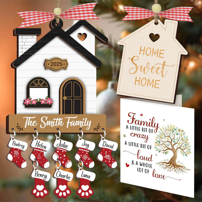 New Home Ornament 2025, House Warming Gifts New Home Card, Housewarming Gift Keychain for Women, Couple, First Apartment Gift 2025, Housewarming Gifts Idea, Christmas House Decoration HO622