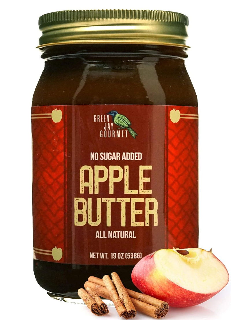 Green Jay Gourmet Monkey Butter - All-Natural, Gluten-Free Banana Butter - Pineapple Spread with Bananas & Mango - Gourmet Fruit Butter - No Corn Syrup, Preservatives or Trans-Fats - 19 Ounces