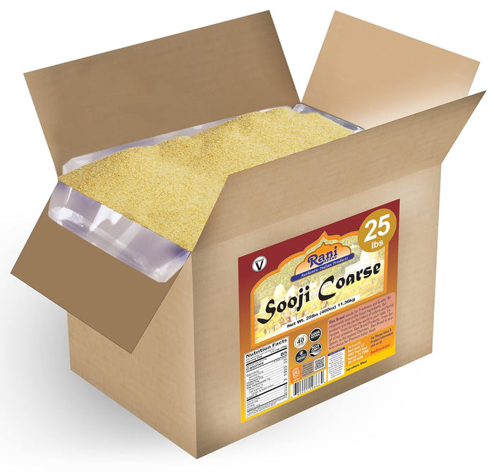 Rani Sooji Fine (Farina, Suji, Rava, Wheat) Flour 32oz (2lbs) 908g ~ All Natural | Vegan | NON-GMO | Kosher | Indian Origin
