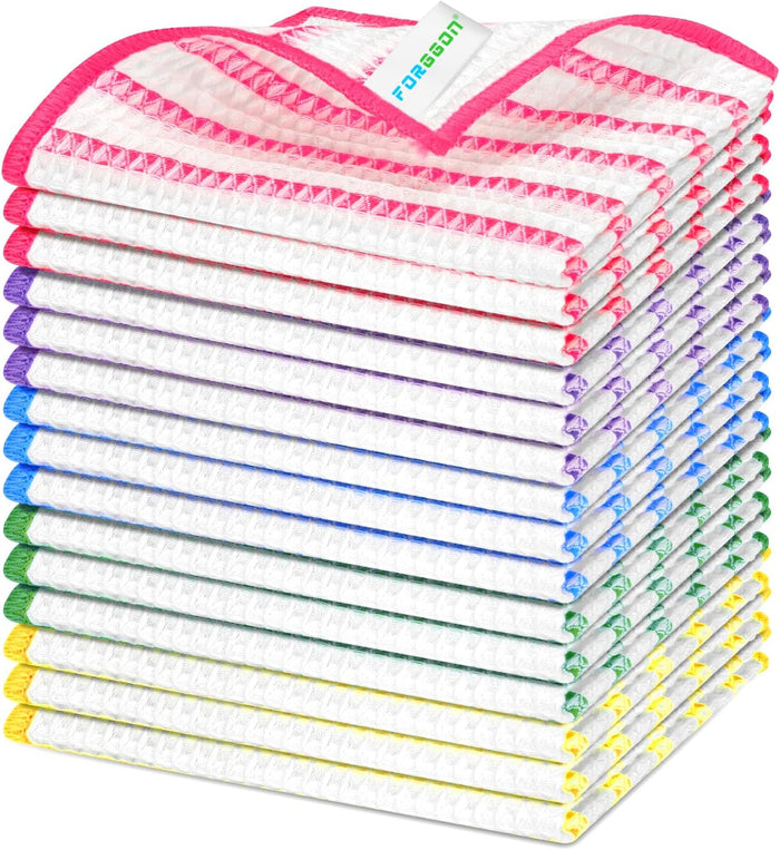 Forggon12 Pcs New Upgrade 3-Layer Metal Dish Cloth, No Scratches and No Odor, Multipurpose Wire Dishwashing Rag for Wet and Dry, Kitchen Cleaning DishRags,Sinks,Dishes,Stove Top, Dimensions(7.08X8.86)