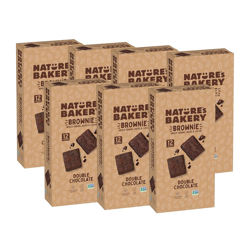 Nature's Bakery Whole Wheat Fig Bars, Blueberry, Real Fruit, Vegan, Non-GMO, Snack bar, Twin packs- 12 count