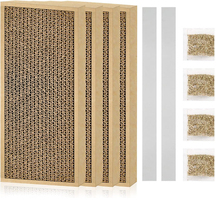 HappyFreeSX Splicing Cat Scratch Pad: Cat Scratchers for Indoor Cats and Kitten, 2 Pack Cat Scratching Pad, Cat Scratcher Cardboard, Scratching Pad, Premium Scratch from Cats, Double-Sided Design