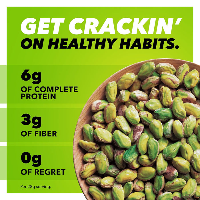 Wonderful Pistachios No Shells, Roasted & Salted Nuts, 6 Ounce Resealable Bag, Protein Snacks, Gluten Free, Healthy Snacks for Adults