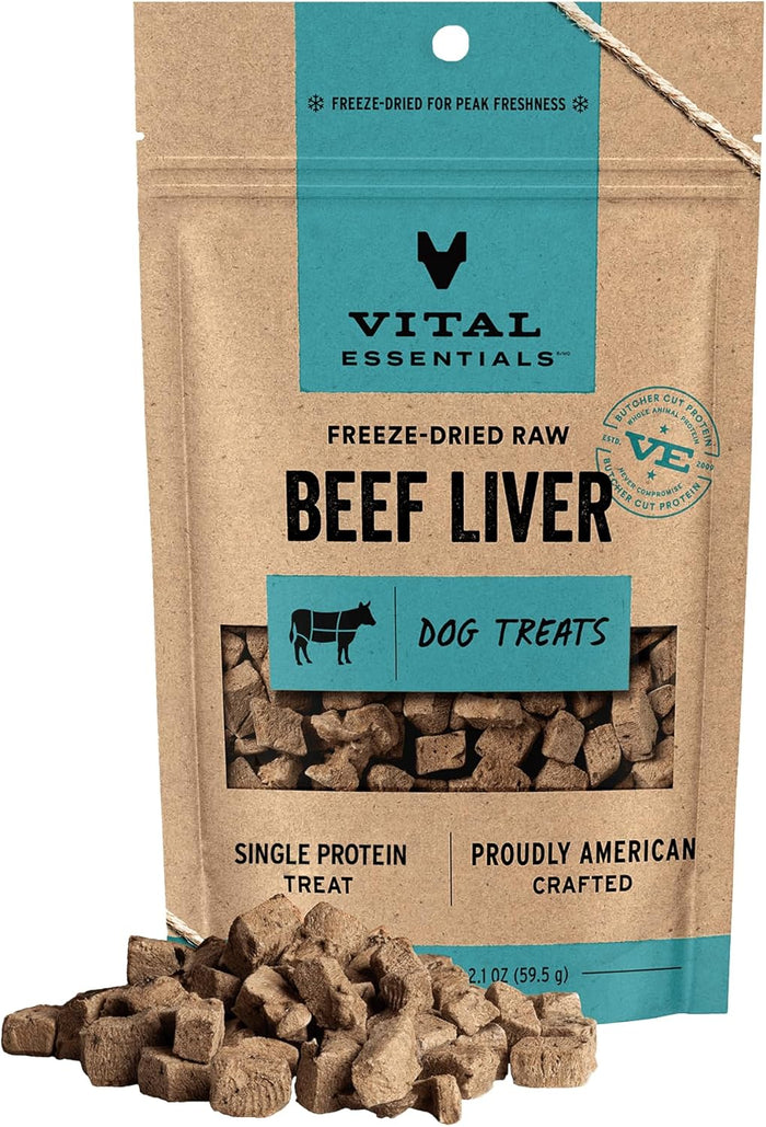 Vital Essentials Single Ingredient Minnows Dog Treats, 1 oz | Freeze-Dried Raw | Premium Quality High Protein Training Treats | Grain Free, Gluten Free, Filler Free