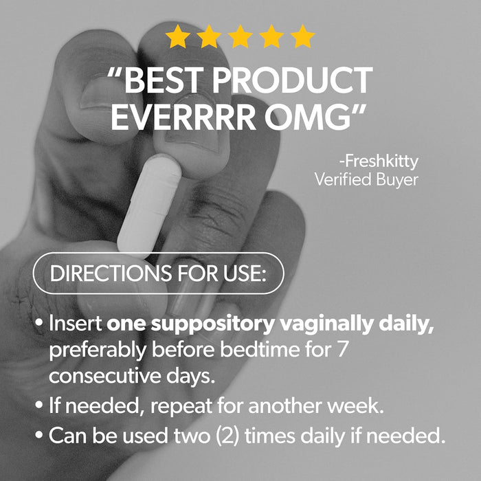 AZO® Boric Acid Vaginal Suppositories, Helps Support Odor Control and Intimate Health with Clinically Studied Boric Acid, Non-GMO, 30 Count