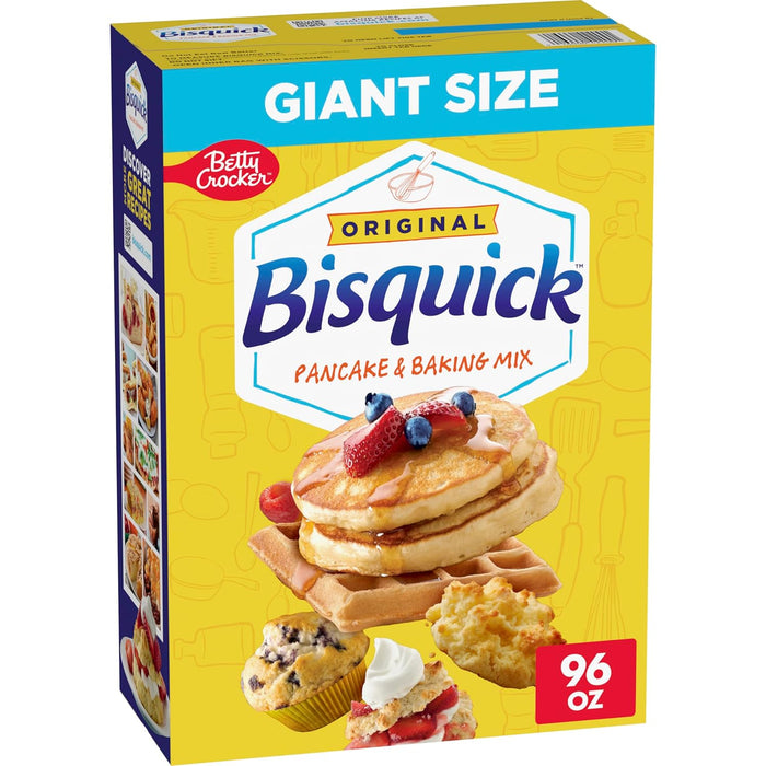 Betty Crocker Bisquick Pancake and Baking Mix, Original, Makes About 60 Pancakes, 40 oz