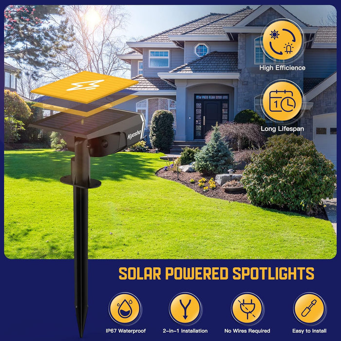 Kyosho Solar Color Spot Lights RGBW Multicolor Tree Pool Solar Spotlight