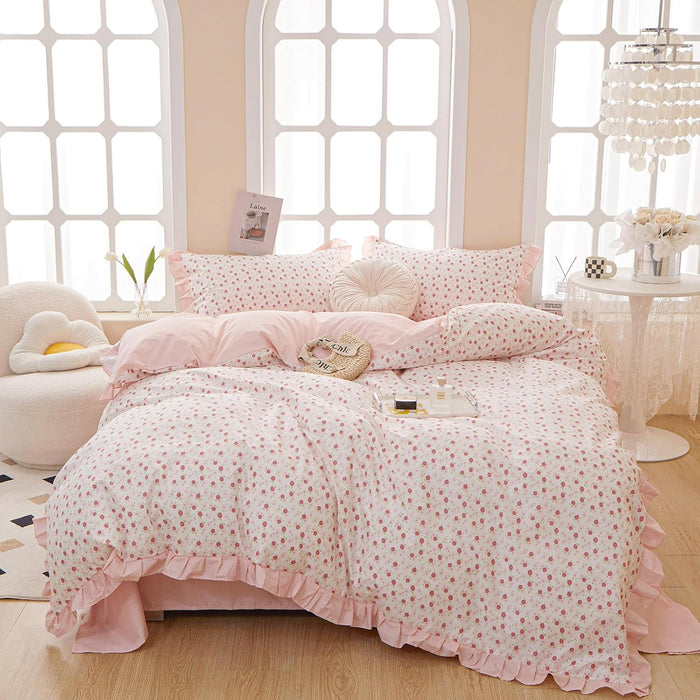 Leopard Print Comforter Set Full Size Animal Cheetah Printed Comforter Set 3 Pieces Fluffy Soft Microfiber Brown/Black Floral Bedding Set Farmhouse Boho Bed Comforter with 2 Pillowcases for All Season