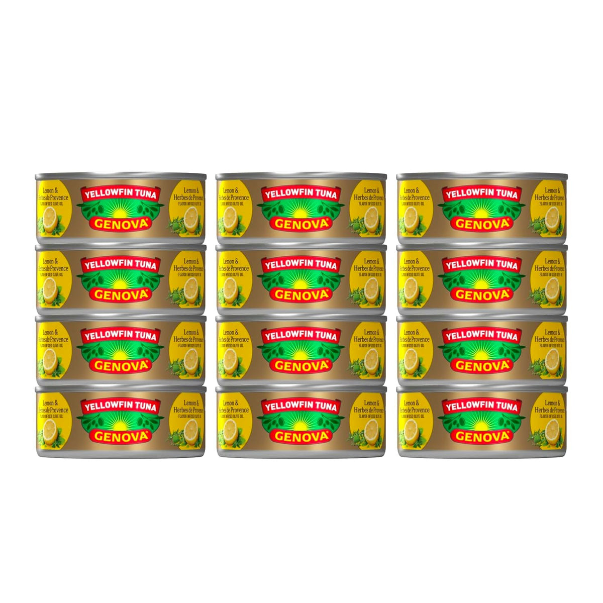 Genova Premium Yellowfin Tuna in Olive Oil, 5 Ounce Cans, 12-Pack – Nutrient Rich, High Protein Canned Tuna Fish - Delicious, Easy, Nutritious Ready to Eat Meals