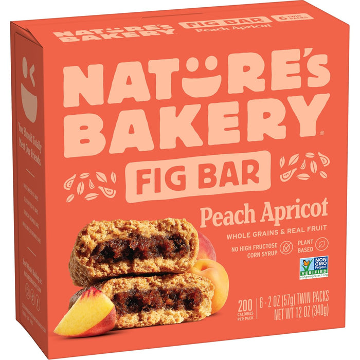 Nature's Bakery Whole Wheat Fig Bars, Blueberry, Real Fruit, Vegan, Non-GMO, Snack bar, Twin packs- 12 count