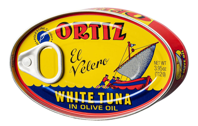 Ortiz Spanish Tuna, Special Edition Gift Pack of 12, Tender Wild Caught Tuna Fillets Hand Packed in Extra Virgin Olive Oil, Gourmet Gift for Foodies [3.95oz x 12 Tins]