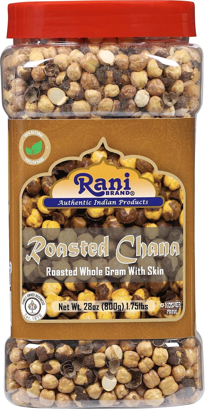 Rani Roasted Chana (Chickpeas) Sweet Mix Flavor 14oz (400g) PET Jar ~ All Natural | Vegan | No Preservatives | Gluten Friendly | Indian Origin | Ready to Eat