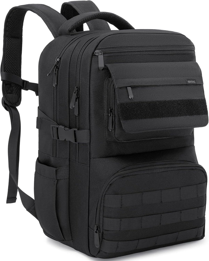 BQKOZFIN Tactical Backpack Waterproof Military MOLLE Assault Backpack Bag for Hunting Camping Travel,11" L x 8" W x 18" H…