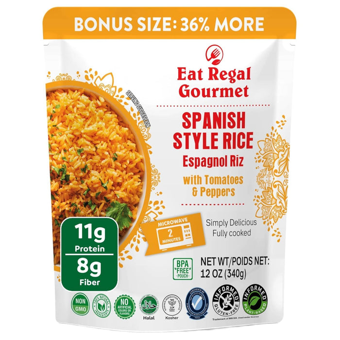 Eat Regal Tikka Masala Pack of 6, 8.8 Ounce, Ready to Eat in 90 Sec | 100% Natural Ingredients | precooked rice | Ready Rice | Microwavable | Side Dish