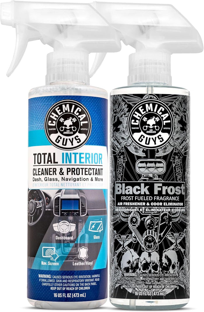 Chemical Guys Total Interior Cleaner & Protectant Interior Cleaner, Cleans & Protects Leather, Vinyl, Plastic, Rubber, Glass with a Streak-Free Finish — Cars, Trucks, SUVs, RVs, 16 oz
