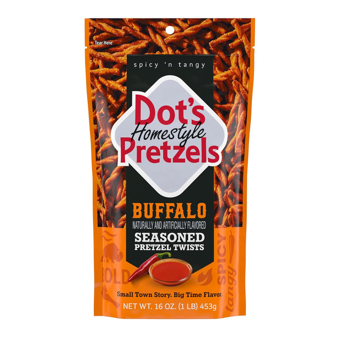 Dot's Pretzels Original Seasoned Pretzel Twist Snack, 16oz Grocery Sized Bag