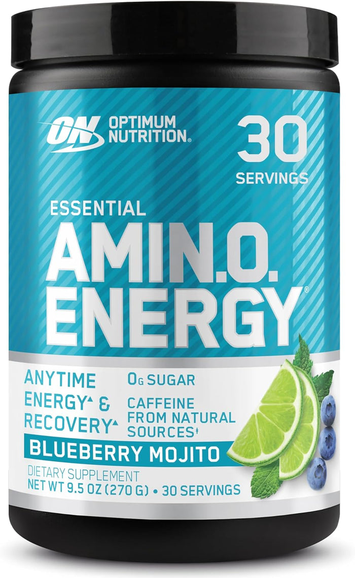 Optimum Nutrition Amino Energy - Pre Workout with Green Tea, BCAA, Amino Acids, Keto Friendly, Green Coffee Extract, Energy Powder - Concord Grape, 65 Servings (Packaging May Vary)