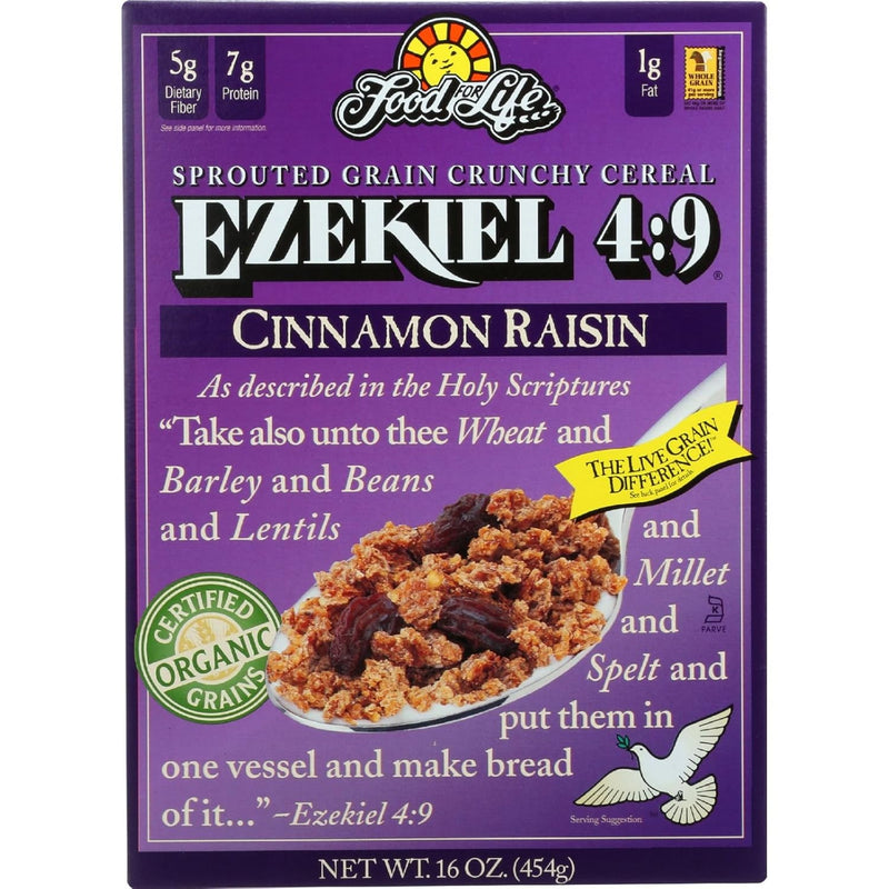 Food For Life, Ezekiel 4:9 Organic Sprouted Grain Cereal, Original, 16 oz
