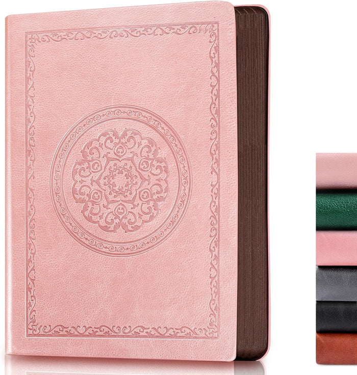 2026 Leather Vintage Journal Notebook,300 Pages,Leather Softcover Lined Journal Notebooks for Women Men,Notebook Journals for Writing Travel,Business,Office,5.7'' X 8.3'',Black
