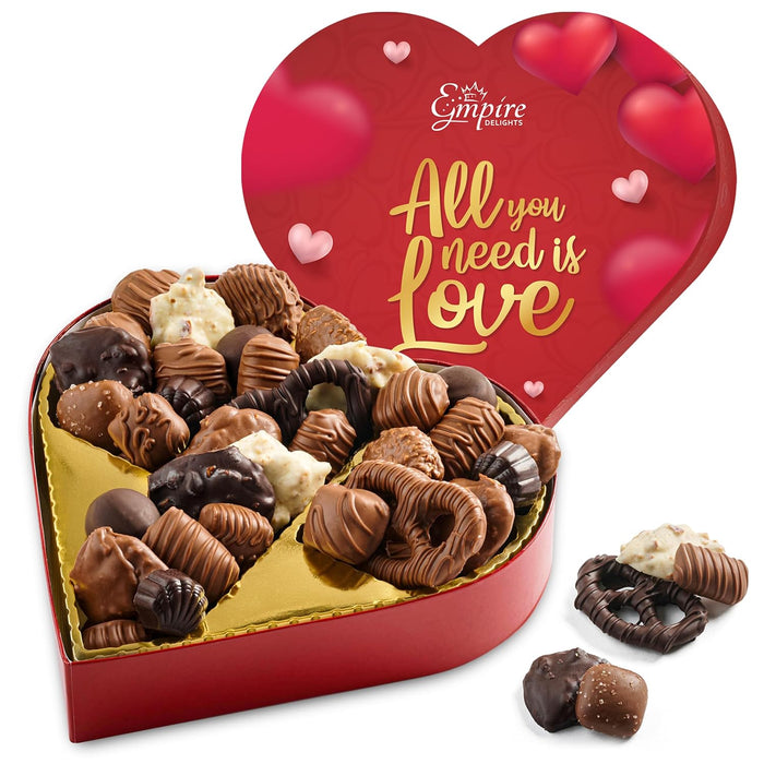 Chocolate Christmas Gift Basket – Chocolate Gift Box with Assorted Gourmet Chocolate, Great Christmas, Holiday for Men and Womens – Perfect Present Idea for Him and Her, Birthday, Thank You, or Holiday Gifts