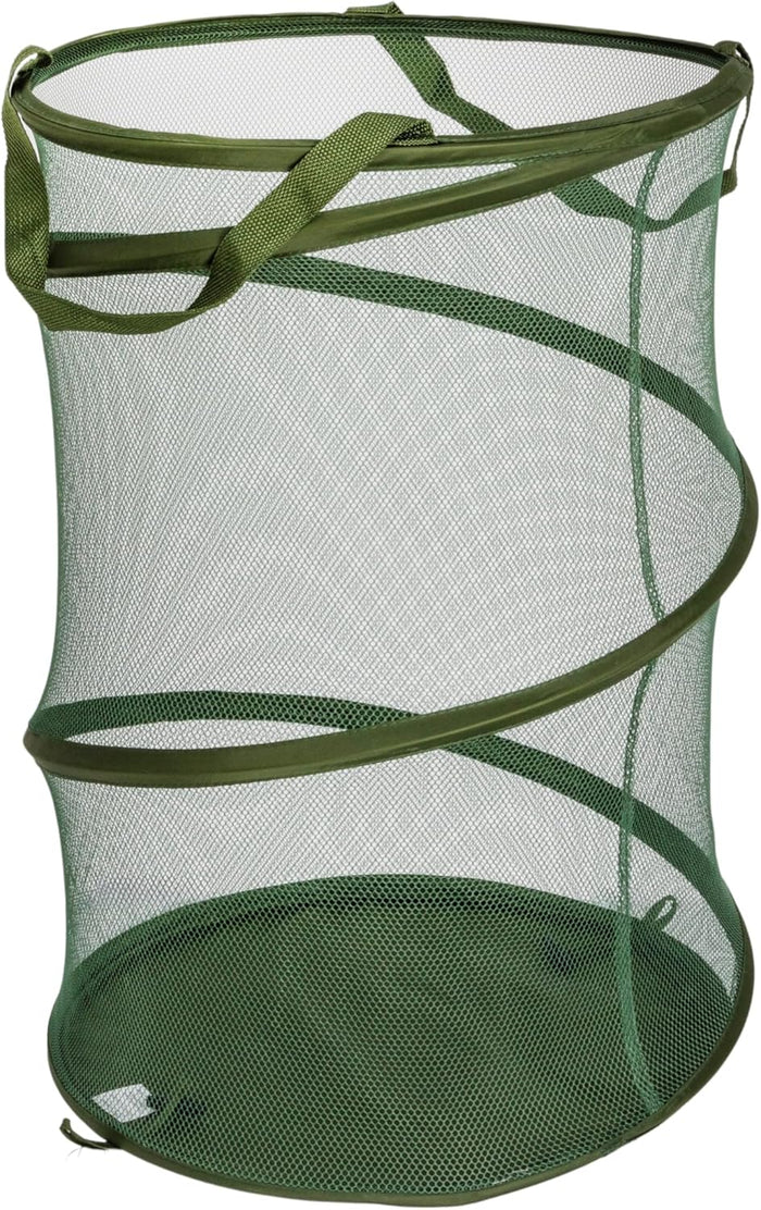Household Essentials Pop-Up Mesh Laundry Hamper, Beige