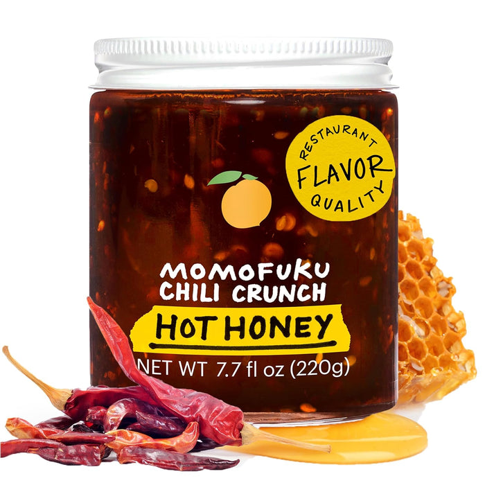 Momofuku Chili Crunch by David Chang, (5.5 Ounces), Chili Oil with Crunchy Garlic and Shallots, Spicy Chili Crisp