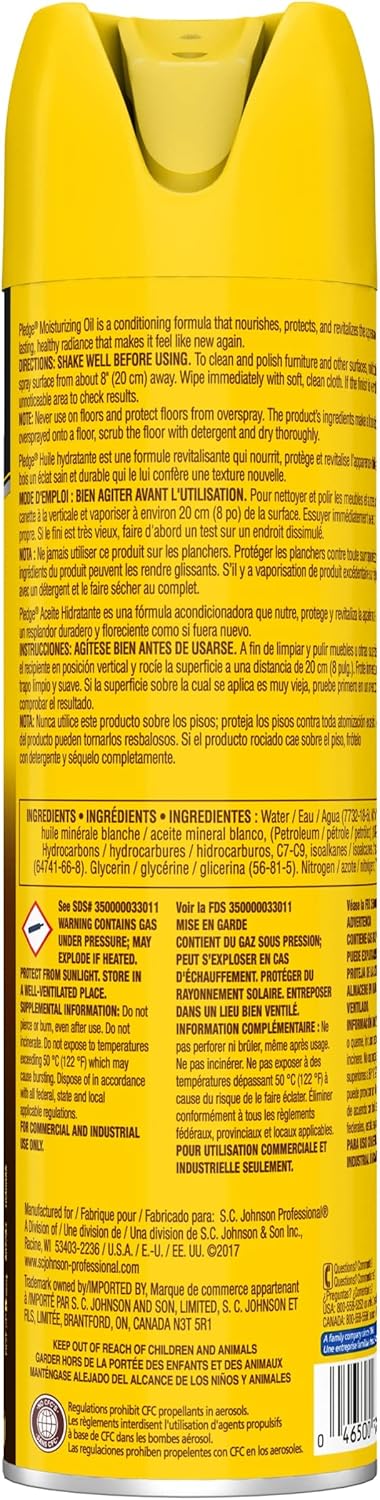 SC Johnson Professional, Pledge Revive It, Moisturizes and Revitalizes Surfaces, Aerosol, 14.2 Ounce (Pack Of 6)