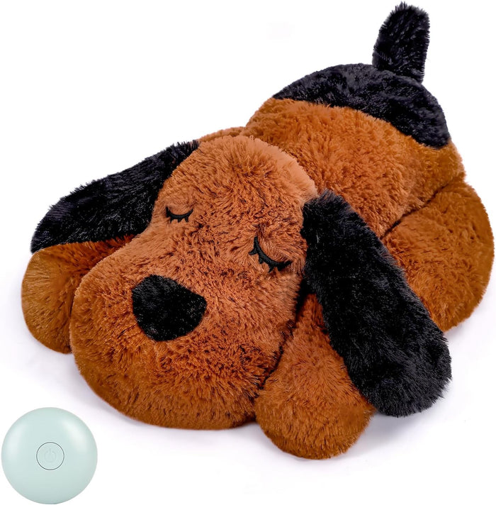Heartbeat Puppy Toy, Comfort Cuddler Pillow, Dog Anxiety Relief Calming Aid,Heartbeat Stuffed Toy for Dogs,Puppy Heartbeat Toy Sleep Aid,Dog Heartbeat Toy for Pet