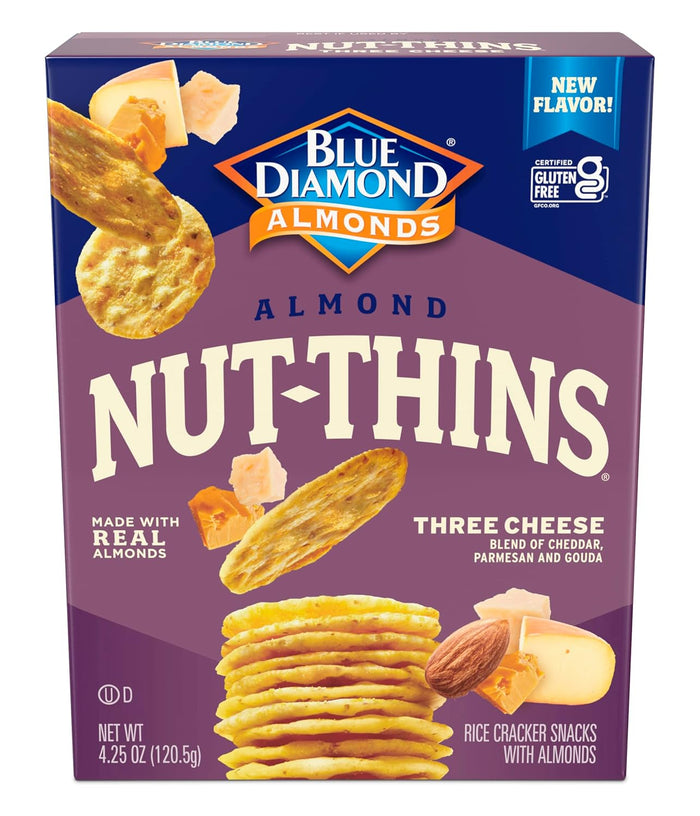 Blue Diamond Almonds Nut Thins, Cheddar Cheese, 4.25 Oz