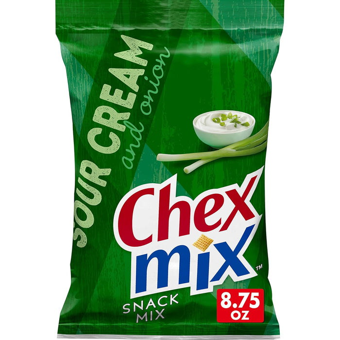 Chex Mix Turtle Snack Mix, Indulgent Snacks, Family Size, 13.5 oz