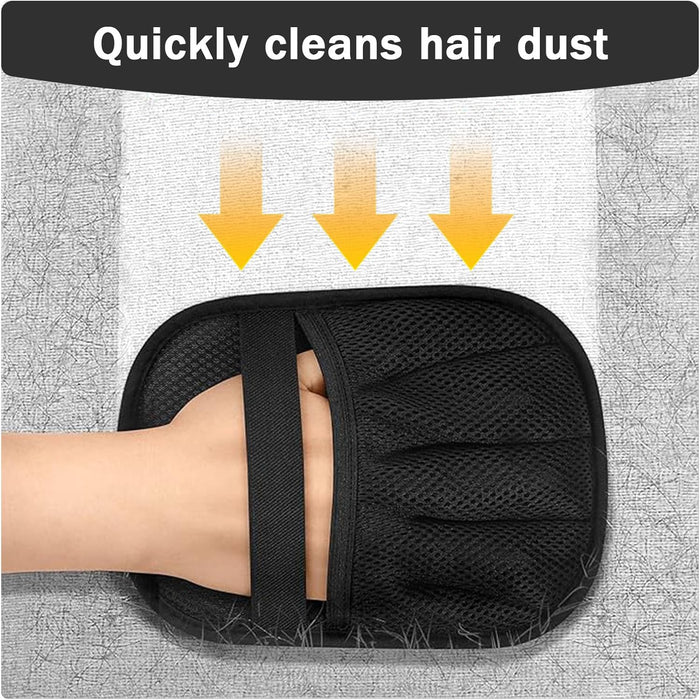 3PCS Five - Finger Electrostatic Pet Hair Removal Gloves, Upgraded Reusable Animal Fur Remover for Couch, Furniture, Carpet, Curtain, Laundry, Car Seat, Ideal for Cat & Dog Grooming