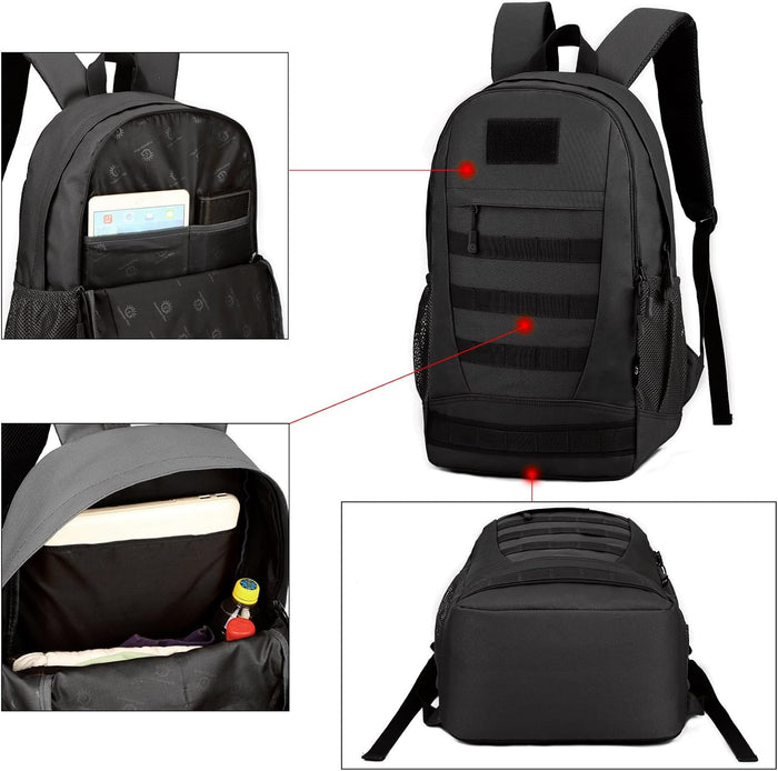 ArcEnCiel 35L Motorcycle Backpack Tactical Military Bag Army Assault Pack Rucksacks with Patch - Rain Cover Included